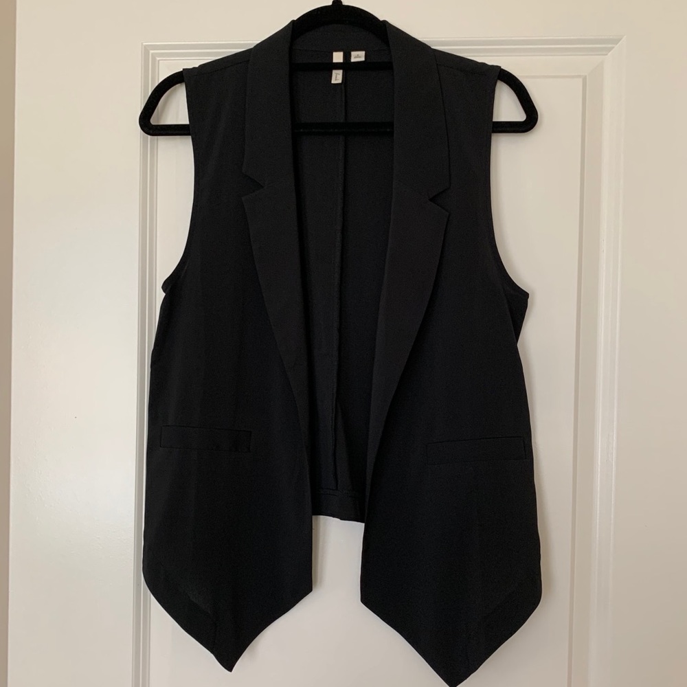 Black Blazer Vest
